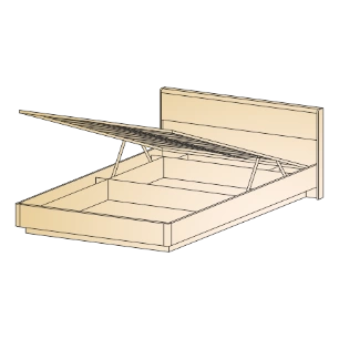 Грейс Кровать КР-4004 (955(370*)х1905х2065 мм)