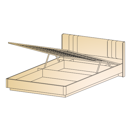 Грейс Кровать КР-4014 (965(370*)х1905х2065 мм)