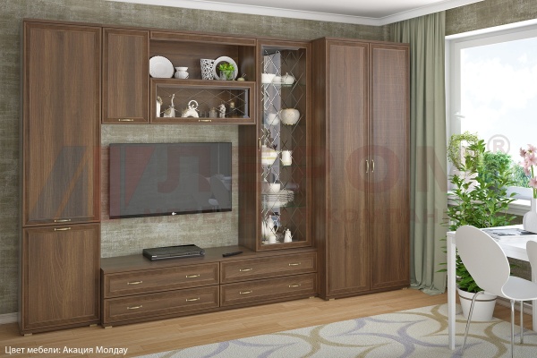 Гостиная-Стенка Карина-16 (В-2224 х Ш-3240 х Г-448 мм)