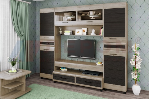 Гостиная-Стенка Камелия №10 (В-2172 х Ш-2520 х Г-452 мм)
