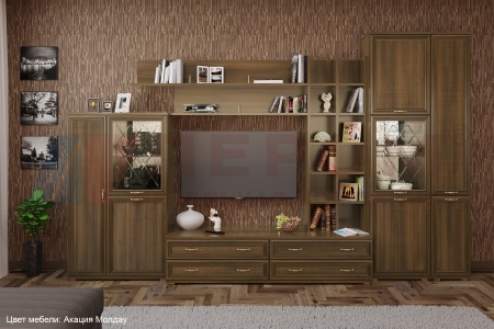 Гостиная-Стенка Карина-05 (В-2224 х Ш-3600 х Г-448 мм)