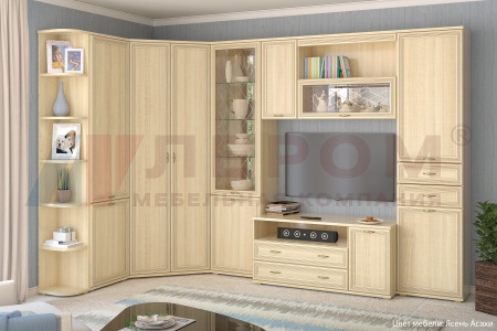 Гостиная-Стенка Карина-18 (В-2224 х (Ш-3196+1679) х Г-448 мм)