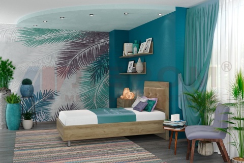 Карина Кровать КР-2855 (1100(370*)х1005х1980)