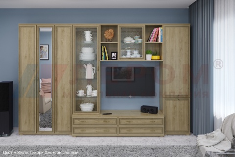 Гостиная-Стенка Карина-15 (В-2224 х Ш-3420 х Г-448 мм)